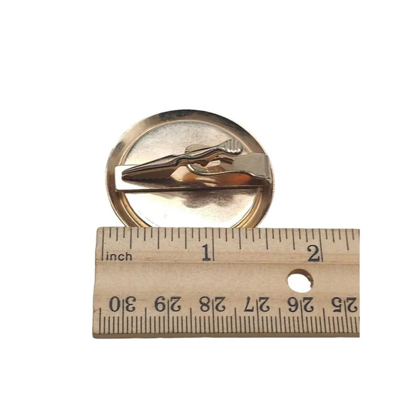 Win with GOP Cream Lucite Elephant Face Brooch Pin Gold Tone Vintage - Picture 4 of 4